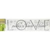 LOVE makes a house a home Chartwell Studio Inc. 2-Pack Main Street Translucent Wall Sticker